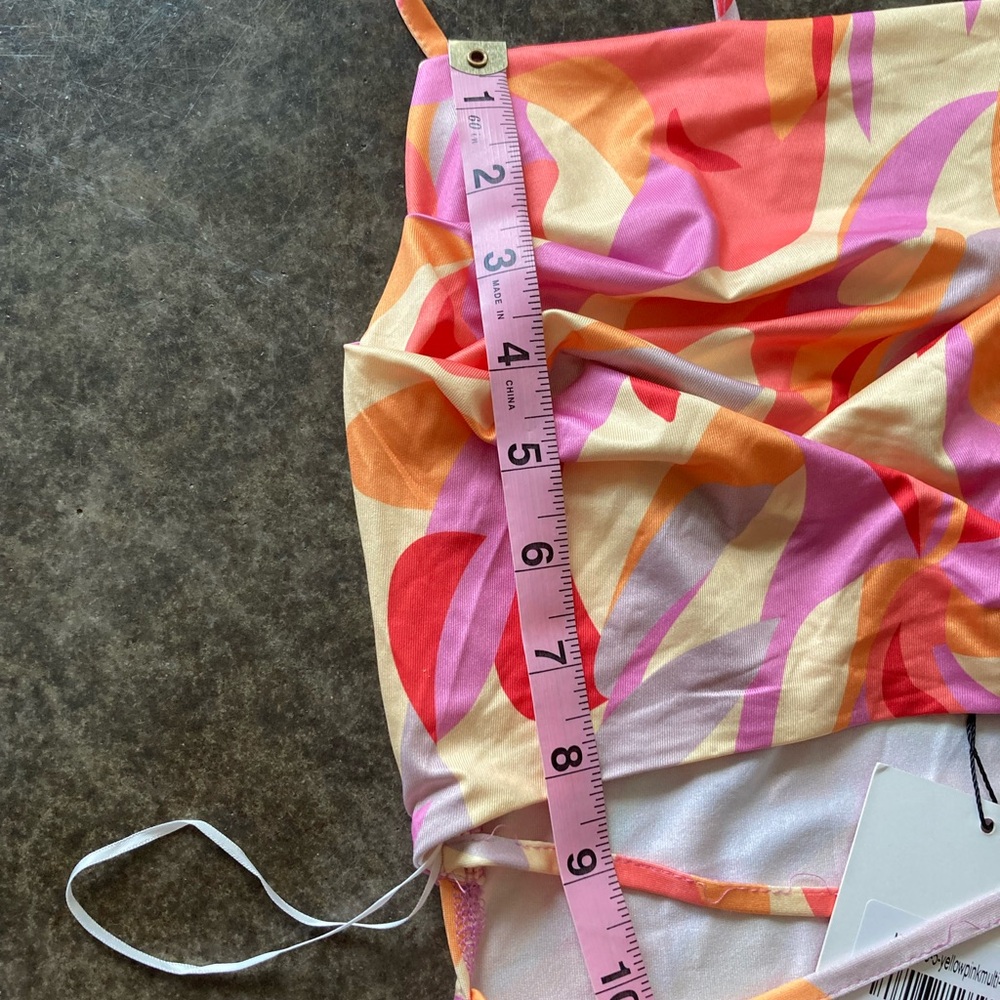 Hello Molly Pink and Orange MIDI Dress 👗 Size 6 - Picture 7 of 12
